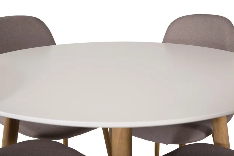 Plaza Matbord 100 cm med 4 Polar Matstol - Möbler - Matplats - Matgrupp & matbord med stolar