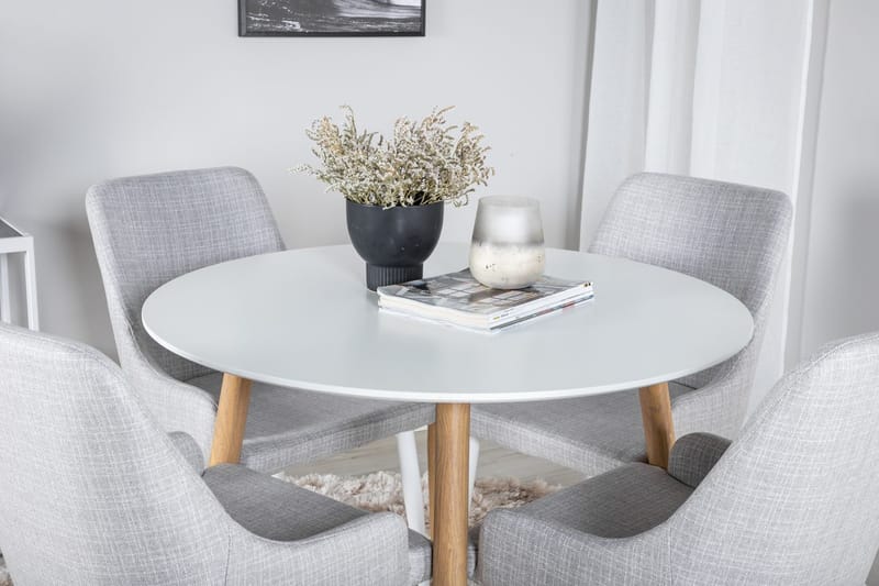 Plaza Matbord 100 cm med 4 Plaza Matstol - Möbler - Matplats - Matgrupp & matbord med stolar