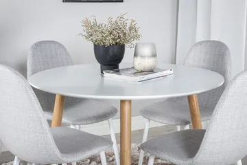 Plaza Matbord 100 cm med 4 Polar Matstol - Möbler - Matplats - Matgrupp & matbord med stolar