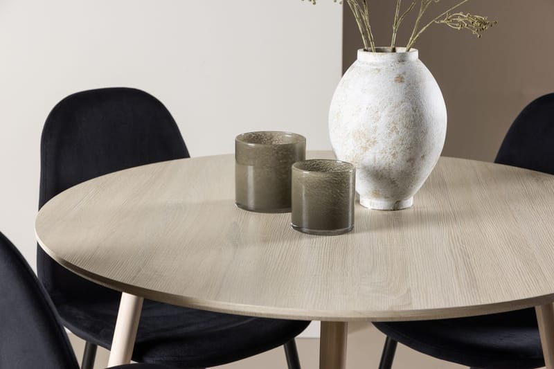 Plaza Matbord 100 cm med 4 Polar Köksstol - Möbler - Matplats - Matgrupp & matbord med stolar