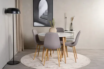 Plaza Matbord 100 cm med 4 Polar Matstol - Möbler - Matplats - Matgrupp & matbord med stolar