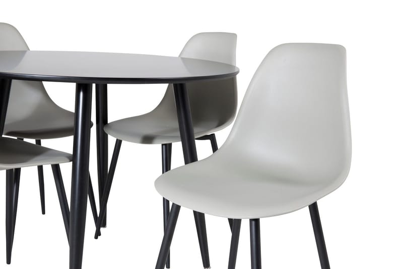 Plaza Matbord 100x100 cm med 4 Polar Matstol - Möbler - Matplats - Matgrupp & matbord med stolar