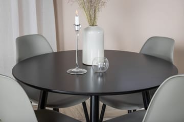 Plaza Matbord 100x100 cm med 4 Polar Matstol - Möbler - Matplats - Matgrupp & matbord med stolar