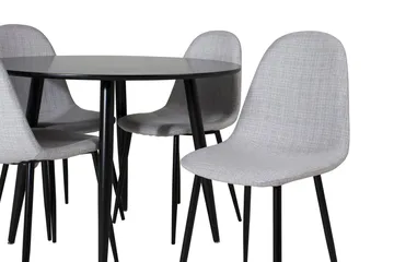 Plaza Matbord 100x100 cm med 4 Polar Matstol - Möbler - Matplats - Matgrupp & matbord med stolar