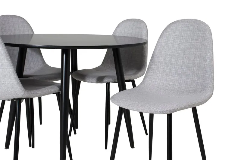Plaza Matbord 100x100 cm med 4 Polar Matstol - Möbler - Matplats - Matgrupp & matbord med stolar
