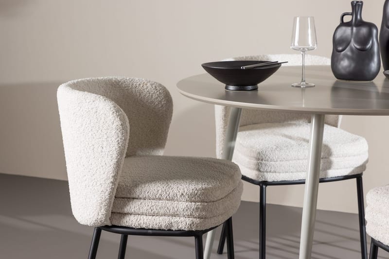 Plaza Matbord 120 cm med 4 Agnes Matstol - Möbler - Matplats - Matgrupp & matbord med stolar