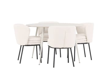Plaza Matbord 120 cm med 4 Agnes Matstol - Möbler - Matplats - Matgrupp & matbord med stolar