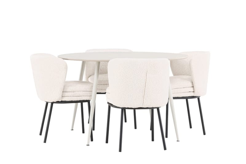 Plaza Matbord 120 cm med 4 Agnes Matstol - Möbler - Matplats - Matgrupp & matbord med stolar