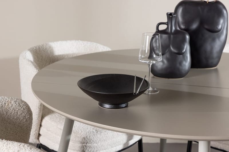 Plaza Matbord 120 cm med 4 Agnes Matstol - Möbler - Matplats - Matgrupp & matbord med stolar