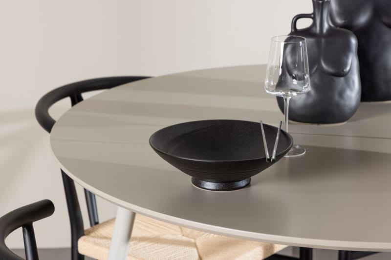 Plaza Matbord 120 cm med 4 Alfons Karmstol - Möbler - Matplats - Matgrupp & matbord med stolar