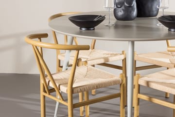 Plaza Matbord 120 cm med 4 Alfons Karmstol - Möbler - Matplats - Matgrupp & matbord med stolar