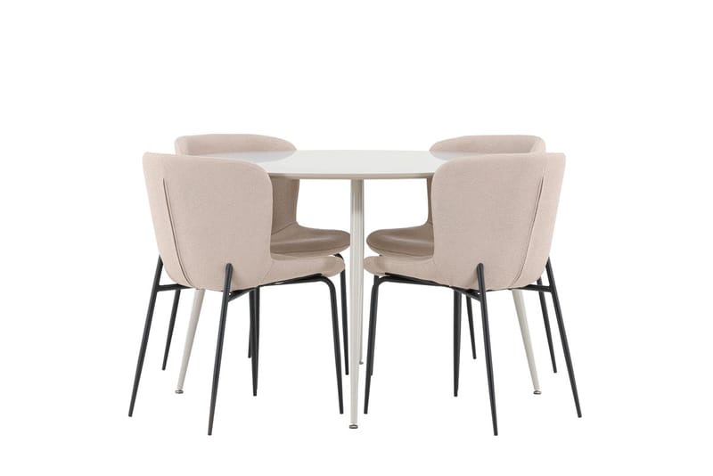 Plaza Matbord 120 cm med 4 Modesto Matstol - Möbler - Matplats - Matgrupp & matbord med stolar