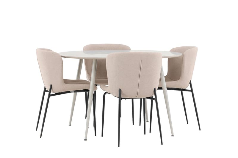 Plaza Matbord 120 cm med 4 Modesto Matstol