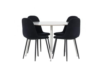 Plaza Matbord 120 cm med 4 Polar Matstol - Möbler - Matplats - Matgrupp & matbord med stolar