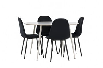 Plaza Matbord 120 cm med 4 Polar Köksstol - Möbler - Matplats - Matgrupp & matbord med stolar