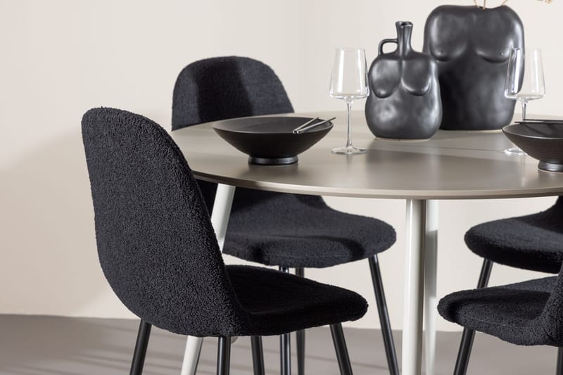 Plaza Matbord 120 cm med 4 Polar Matstol - Möbler - Matplats - Matgrupp & matbord med stolar