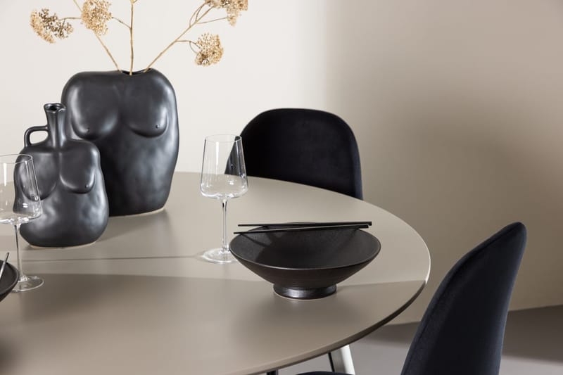 Plaza Matbord 120 cm med 4 Polar Köksstol - Möbler - Matplats - Matgrupp & matbord med stolar