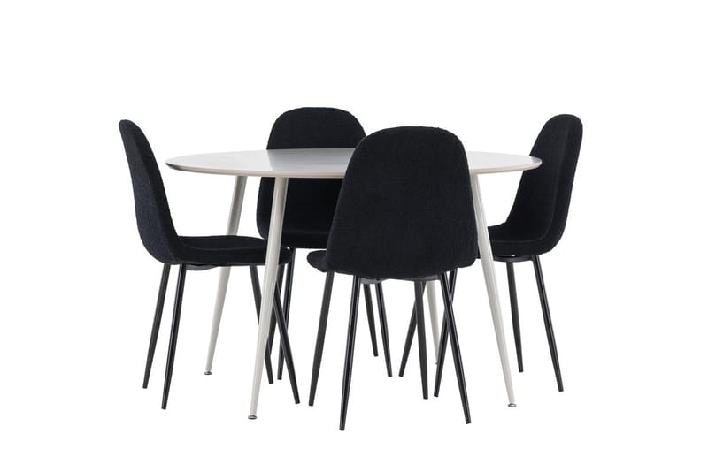 Plaza Matbord 120 cm med 4 Polar Matstol - Möbler - Matplats - Matgrupp & matbord med stolar