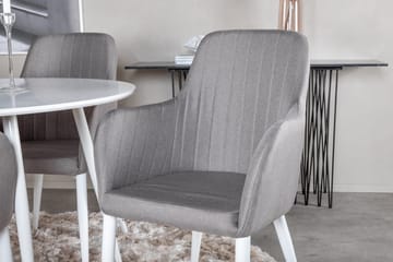 Plaza Matbord Runt med 4 Comfort Karmstol - Möbler - Matplats - Matgrupp & matbord med stolar