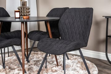 Plaza Matbord Runt med 4 Gemma Matstol - Möbler - Matplats - Matgrupp & matbord med stolar