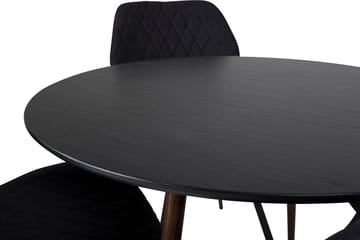 Plaza Matbord Runt med 4 Gemma Matstol - Möbler - Matplats - Matgrupp & matbord med stolar
