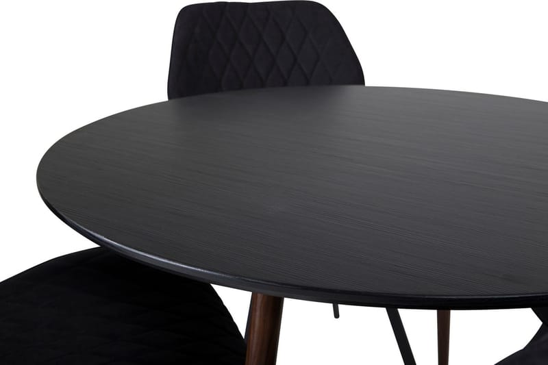 Plaza Matbord Runt med 4 Gemma Matstol - Möbler - Matplats - Matgrupp & matbord med stolar