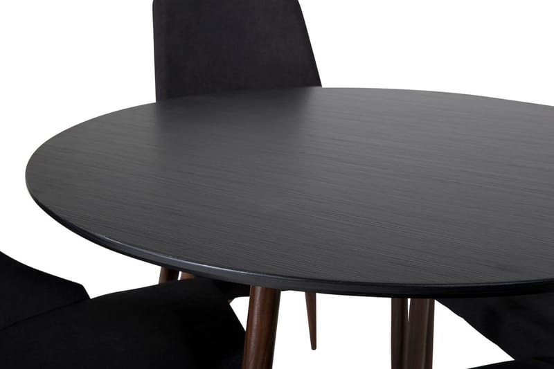 Plaza Matbord Runt med 4 Leone Matstol - Möbler - Matplats - Matgrupp & matbord med stolar