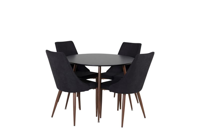 Plaza Matbord Runt med 4 Leone Matstol - Möbler - Matplats - Matgrupp & matbord med stolar