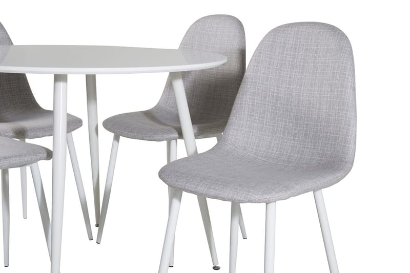 Plaza Matbord Runt med 4 Polar Matstol - Möbler - Matplats - Matgrupp & matbord med stolar