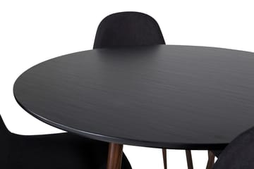 Plaza Matbord Runt med 4 Polar Matstol - Möbler - Matplats - Matgrupp & matbord med stolar