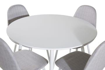 Plaza Matbord Runt med 4 Polar Matstol - Möbler - Matplats - Matgrupp & matbord med stolar