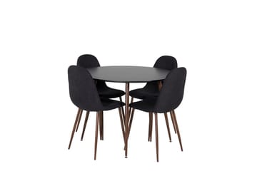 Plaza Matbord Runt med 4 Polar Matstol - Möbler - Matplats - Matgrupp & matbord med stolar
