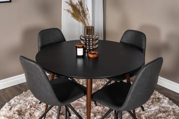 Plaza Matbord Runt med 4 Polar Matstol - Möbler - Matplats - Matgrupp & matbord med stolar