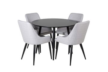 Plaza Matgrupp 100 cm Rund med 4 Plaza stolar