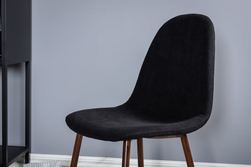 Plaza Matgrupp 100 cm Rund med 4 Polar stolar - Svart - Möbler - Matplats - Matgrupp & matbord med stolar