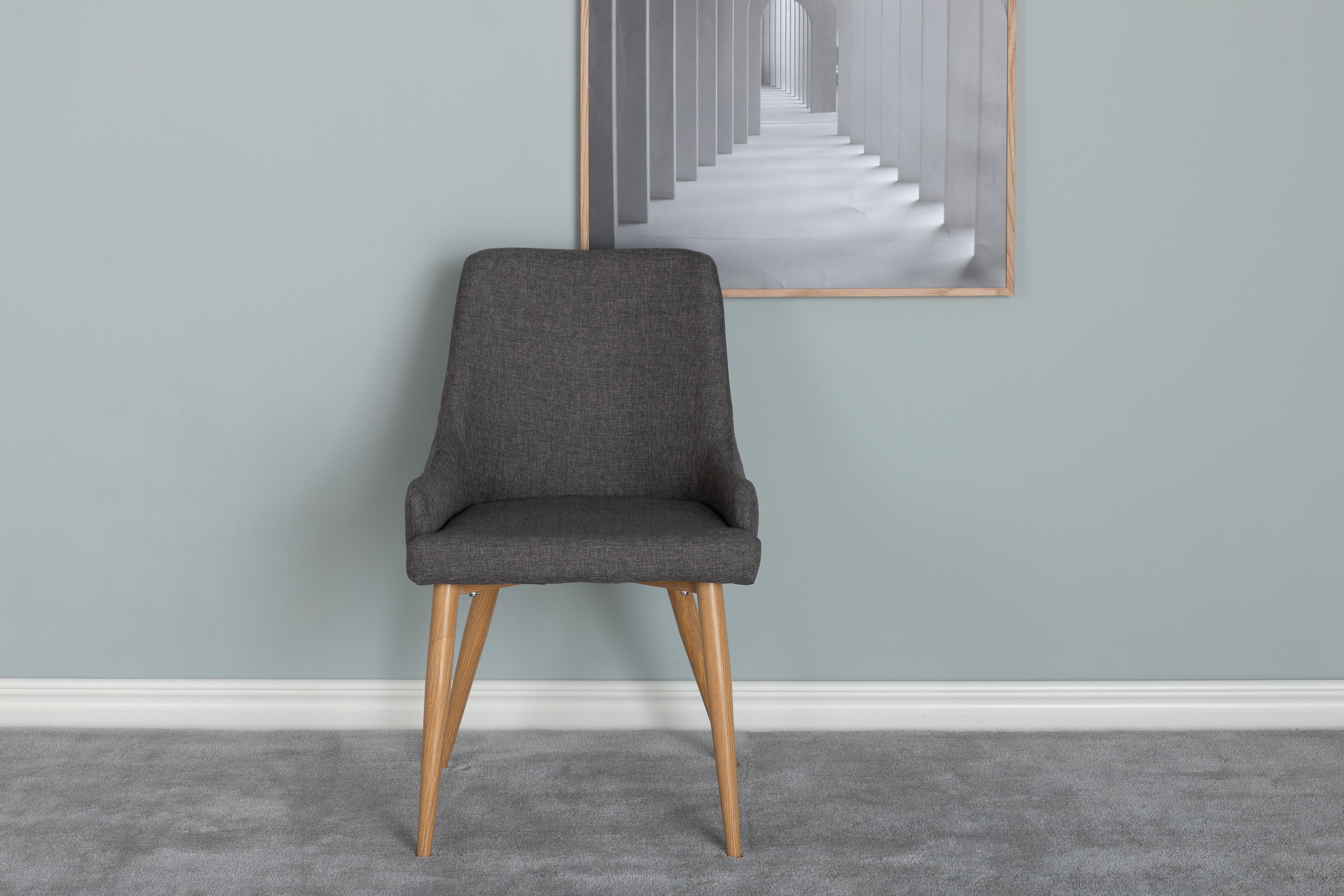 plaza matstol - mörkgrå