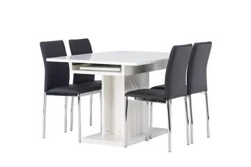 Pluto Matbord 120x90 cm med 4 Lily Matstol - Möbler - Matplats - Matgrupp & matbord med stolar