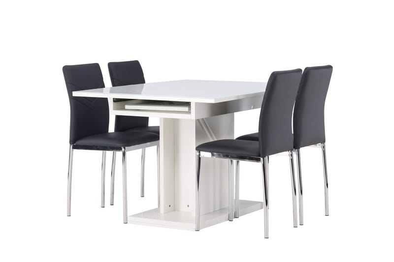 Pluto Matbord 120x90 cm med 4 Lily Matstol - Möbler - Matplats - Matgrupp & matbord med stolar