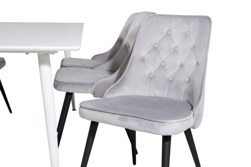 Polar Matbord 180 cm med 6 Velvet Deluxe Sammetstol - Möbler - Matplats - Matgrupp & matbord med stolar