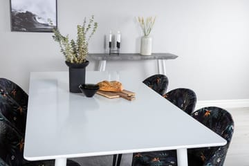 Polar Matbord 180 cm med 6 Velvet Matstol - Möbler - Matplats - Matgrupp & matbord med stolar