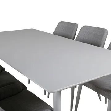 Polar Matbord 180 cm med 6 Plaza Matstol - Möbler - Matplats - Matgrupp & matbord med stolar