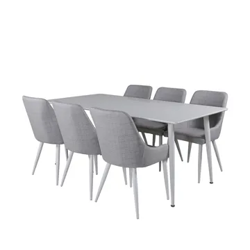 Polar Matbord 180 cm med 6 Plaza Matstol - Möbler - Matplats - Matgrupp & matbord med stolar