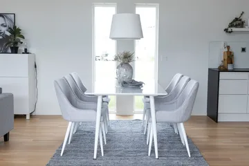 Polar Matbord 180 cm med 6 Plaza Matstol - Möbler - Matplats - Matgrupp & matbord med stolar