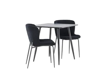 Polar Matbord 75x75 cm med 2 Modesto Matstol - Möbler - Matplats - Matgrupp & matbord med stolar