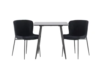 Polar Matbord 75x75 cm med 2 Modesto Matstol - Möbler - Matplats - Matgrupp & matbord med stolar