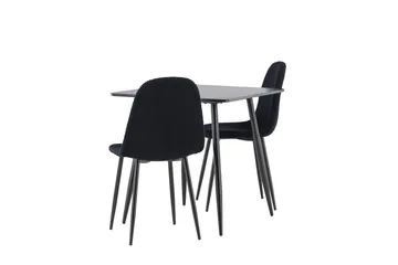Polar Matbord 75x75 cm med 2 Polar Matstol - Möbler - Matplats - Matgrupp & matbord med stolar