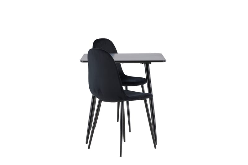 Polar Matgrupp 75 cm Kvadratisk med 2 Polar stolar - Möbler - Matplats - Matgrupp & matbord med stolar