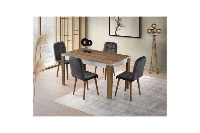 Pradera Matbord 175 cm Rektangulär - Valnöt/Vit - Möbler - Matplats - Matbord & köksbord