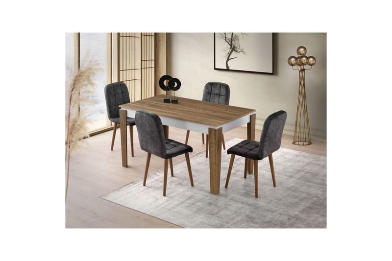 Pradera Matbord 175 cm Rektangulär - Valnöt/Vit - Möbler - Matplats - Matbord & köksbord