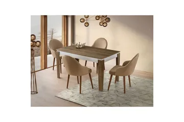 Pradera Matbord 175 cm Rektangulär - Valnöt/Vit - Möbler - Matplats - Matbord & köksbord